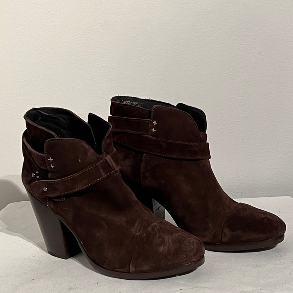 rag & bone, Harrow Boot, Expresso Suede, 38.5 - Picture 1 of 5